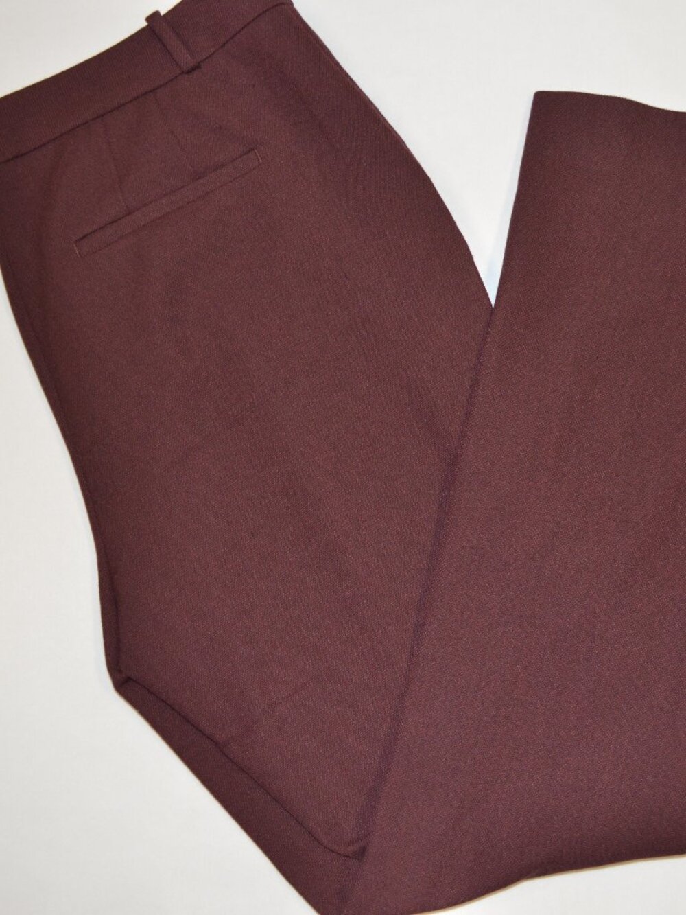 White House Black Market Women’s Size 12 Burgundy Bootcut Stretch Pants Workwear